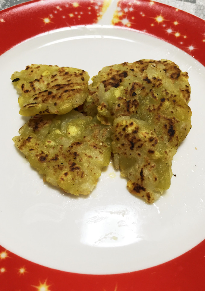 離乳食 さつまいものごはんお焼き-レシピのメイン写真