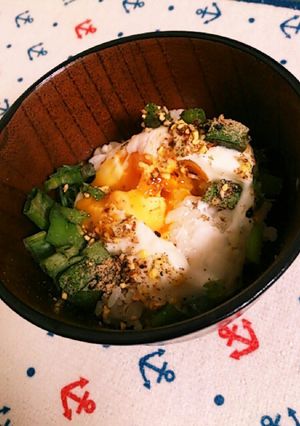 半熟卵がけご飯【手抜シリーズ】-レシピのメイン写真