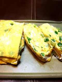 ニラ玉子焼き♪-レシピのメイン写真