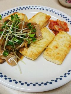 豆腐ステーキ キノコの和風あんかけソース-レシピのメイン写真