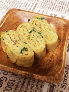 ネギ入り甘〜い玉子焼き♡-レシピのメイン写真
