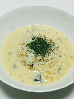 牡蠣の洋風クリームスープチャーハン-レシピのメイン写真