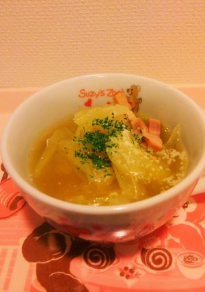 【ランチ用】キャベツとベーコンのスープ-レシピのメイン写真