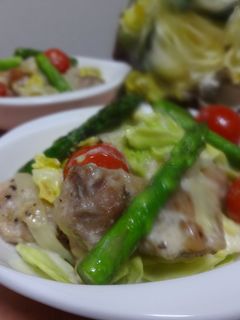 春キャベツと新たまねぎの鶏のミルク煮-レシピのメイン写真