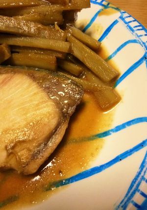 ノンストップ白米★鰤と牛蒡の生姜味噌煮-レシピのメイン写真