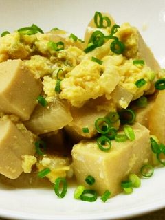 高野豆腐の卵とじ-レシピのメイン写真