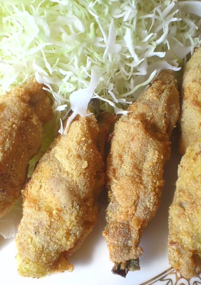 茗荷と小ネギの豚肉巻きフライ-レシピのメイン写真