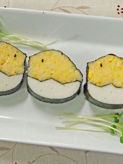 ひよこの飾り巻き寿司 イースターお弁当に-レシピのメイン写真