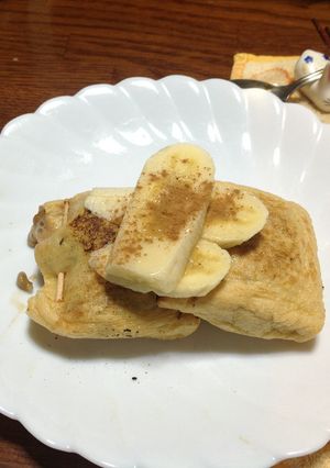 バナ納豆揚げ包み焼き バナナと納豆コラボ-レシピのメイン写真