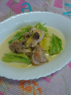 春キャベツと鶏肉de豆乳クリーム煮♪-レシピのメイン写真