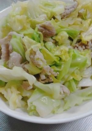 春きゃべつと豚肉のいためもの-レシピのメイン写真