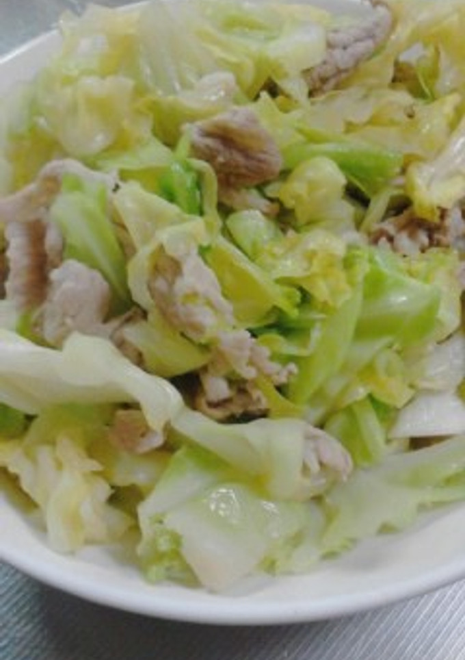 春きゃべつと豚肉のいためもの-レシピのメイン写真