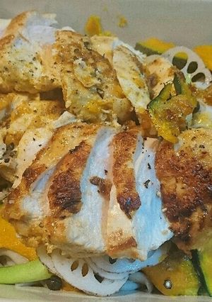 鳥ももあっさり温野菜サラダ✨-レシピのメイン写真
