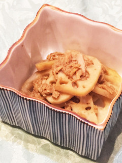 レンコンとシーチキンの生姜煮-レシピのメイン写真