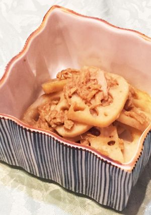 レンコンとシーチキンの生姜煮-レシピのメイン写真