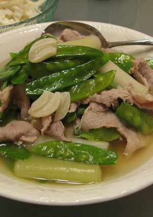 豚こまのにんにくスープ煮-レシピのメイン写真