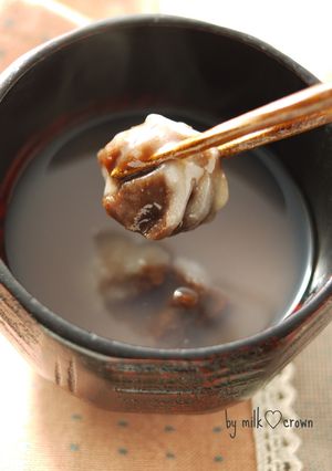 塩味饅頭de簡単☆お汁粉-レシピのメイン写真