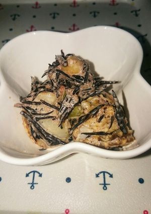 ﾍﾞﾋﾞｰﾎﾀﾃとひじきの明太マヨ-レシピのメイン写真