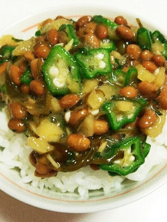 子ども達イチオシ♪ネバネバ丼☆-レシピのメイン写真