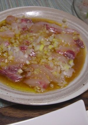 わさびがピリリ☆鯛の和風カルパッチョ-レシピのメイン写真