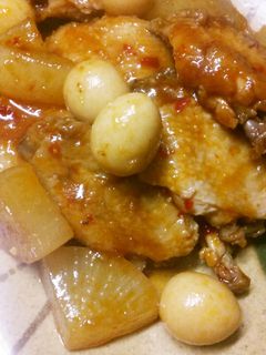 洋風煮物☆手羽とうずらと大根のスイチリ煮-レシピのメイン写真