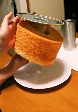 シフォンケーキがするっと型から抜ける方法-レシピのメイン写真