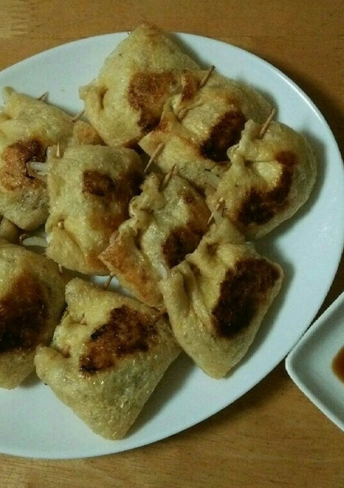 もやしと納豆の油揚げの包み焼き-レシピのメイン写真