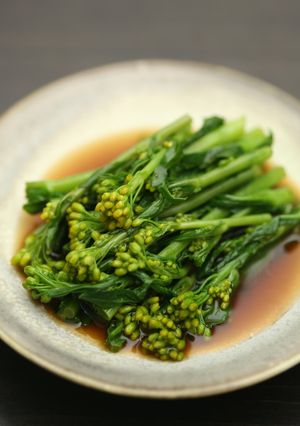 天然だしパックで作る 菜の花からしお浸し-レシピのメイン写真