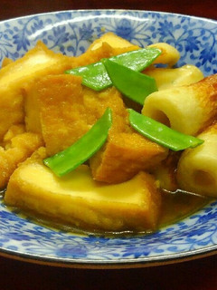 絹厚揚げとちくわの煮物-レシピのメイン写真