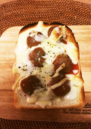 照焼バーガーみたいなミートボールトースト-レシピのメイン写真