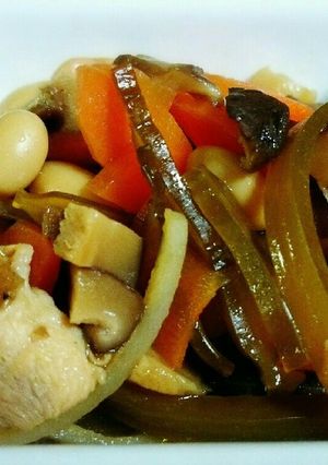 ＊切って煮るだけ、茎ワカメの大豆煮＊-レシピのメイン写真