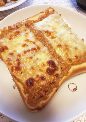 のせるだけ！納豆トースト-レシピのメイン写真