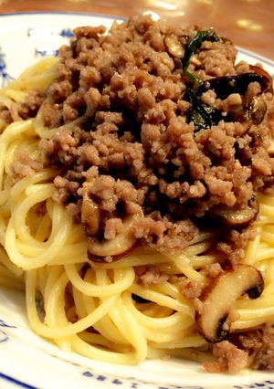 簡単ランチ*ひき肉のペペロンチーノ-レシピのメイン写真