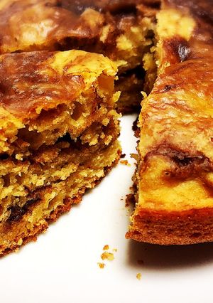 豆腐でもっちり♡チョコマーブルケーキ-レシピのメイン写真