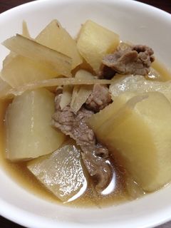 ばぁばの大根煮!牛肉牛蒡と一緒に-レシピのメイン写真
