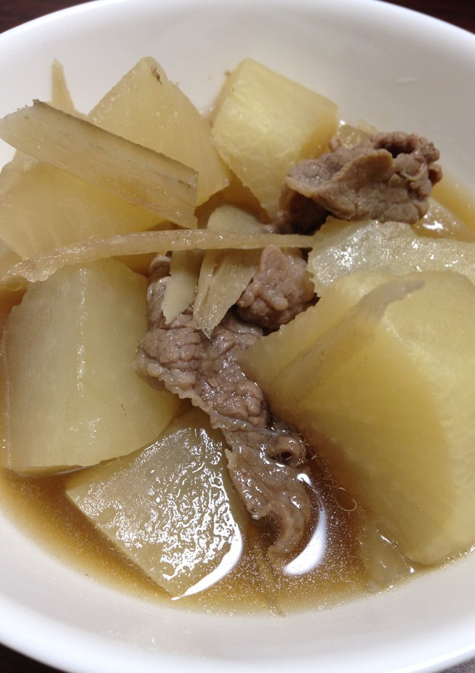 ばぁばの大根煮！牛肉牛蒡と一緒に-レシピのメイン写真