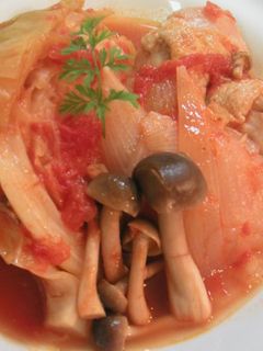 圧力鍋ありがとう!キャベツ1個トマト煮-レシピのメイン写真