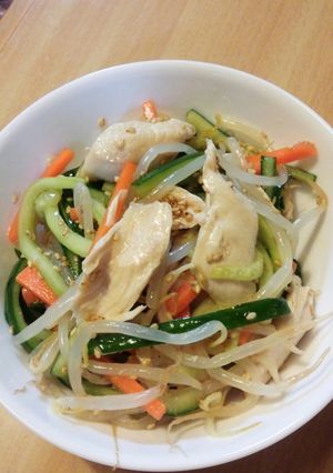 ささみと野菜のさっぱりナムル-レシピのメイン写真