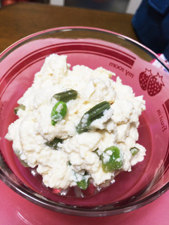 豆腐とインゲンの味噌和え-レシピのメイン写真