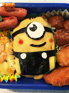 ☆キャラ弁☆ミニオン オムライス-レシピのメイン写真