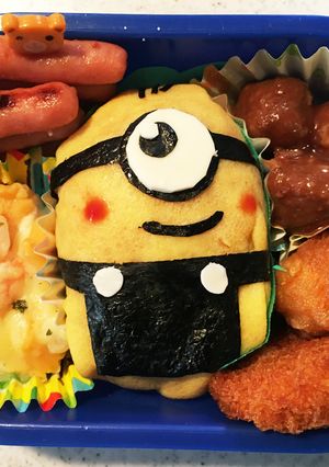 ☆キャラ弁☆ミニオン オムライス-レシピのメイン写真