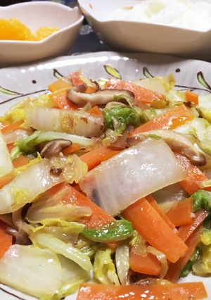 無塩!ダイエット!白菜の炒め物!-レシピのメイン写真