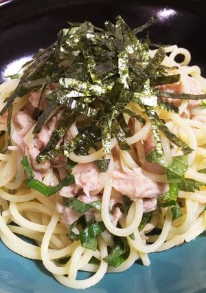 茹でて混ぜるだけ☆ツナと大葉の簡単パスタ-レシピのメイン写真