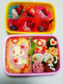 ジュエルペット♪ルビーの幼稚園キャラ弁☆-レシピのメイン写真
