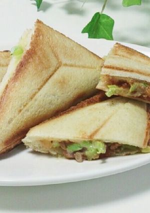 余ったミートソースでホットサンド-レシピのメイン写真