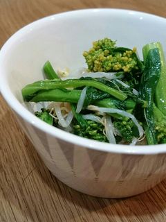 菜の花ともやしのからし和え-レシピのメイン写真
