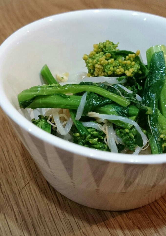 菜の花ともやしのからし和え-レシピのメイン写真