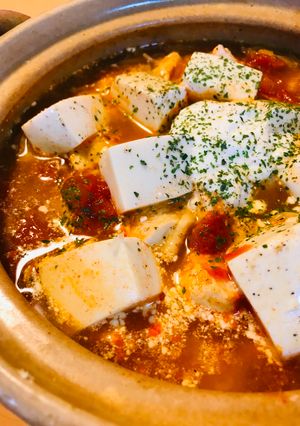 プチッと鍋●チーズ＆トマト缶の鶏キムチ鍋-レシピのメイン写真