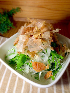 新玉ねぎと水菜のおかかサラダ-レシピのメイン写真