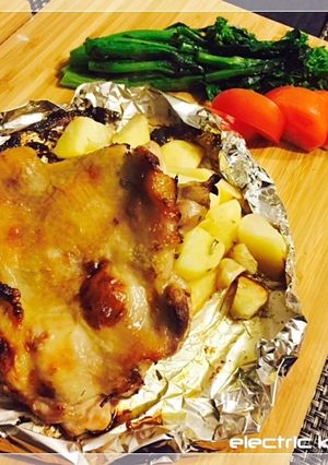 レモンガーリックのローストチキン-レシピのメイン写真